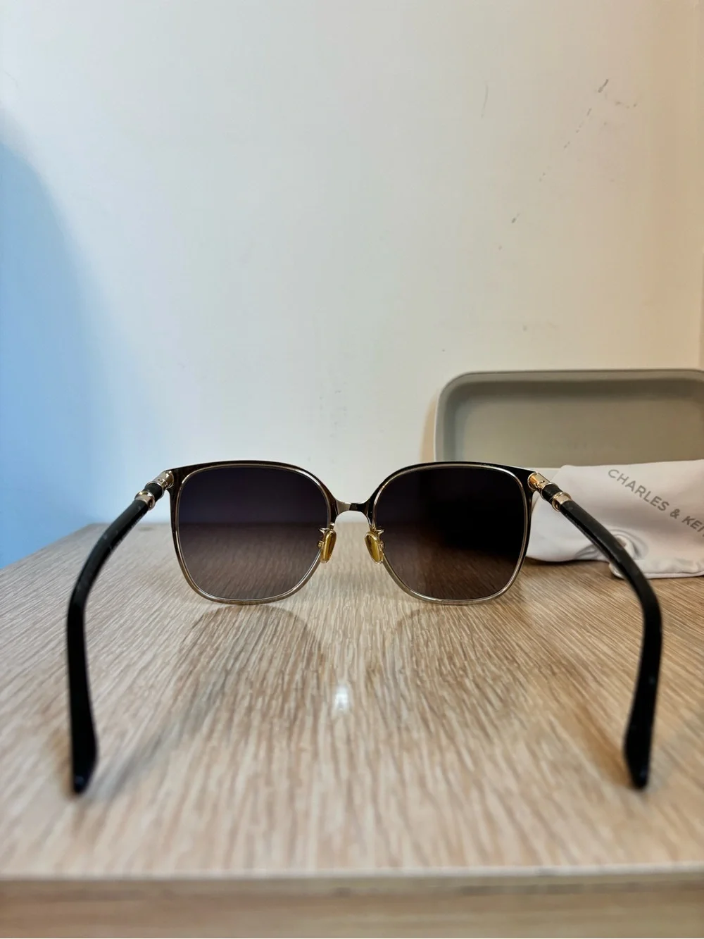 Charles & Keith Ophelia Black Sunglasses
